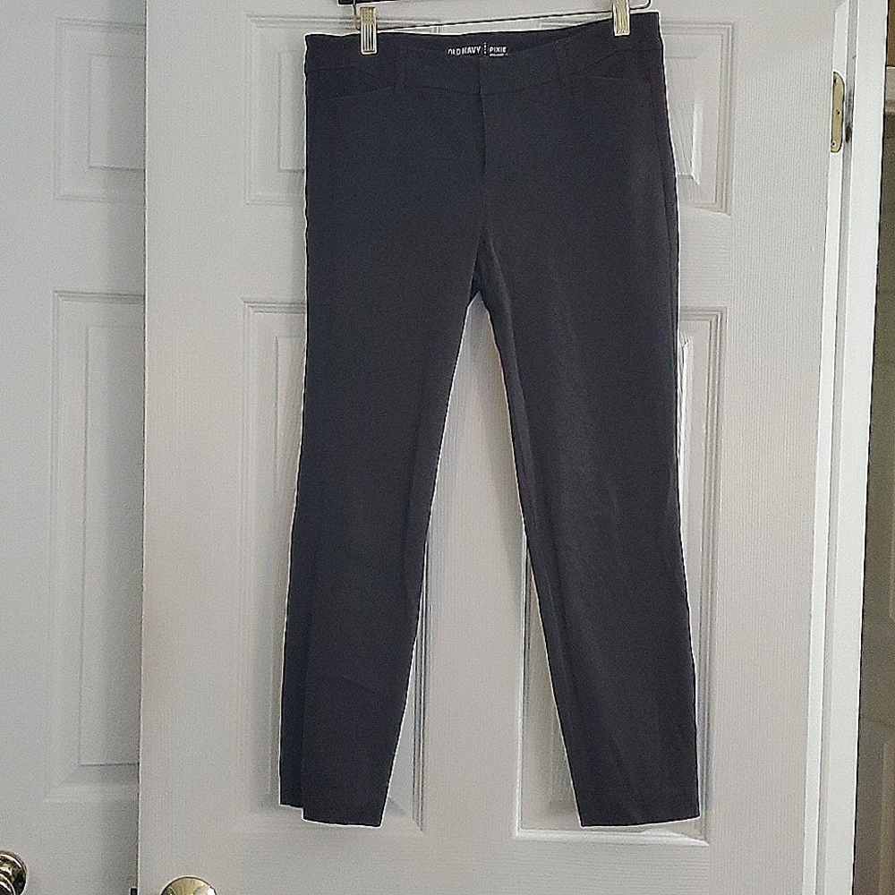 Midrise Dark Gray Straightleg Pants Size 8